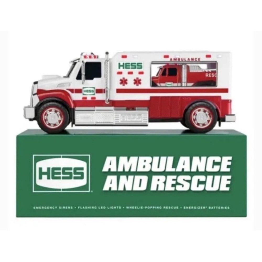 Hess Red and White Ambulance and Rescue Toy